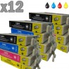 12 cartouches compatibles Epson T1291 à T1294 lot T1295 