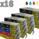 16 cartouches compatibles Epson T1281 à T1284 lot T1285 