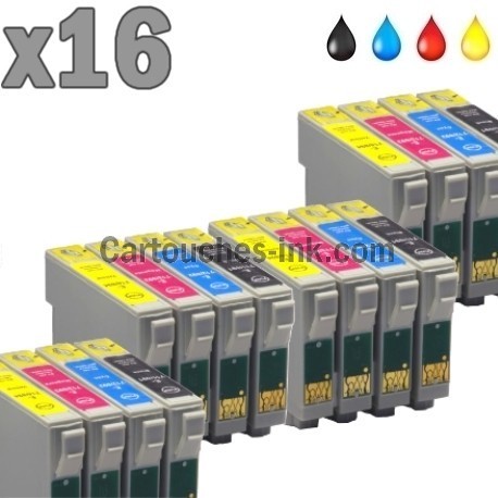 16 cartouches compatibles Epson T0891 à T0894 lot T0895 