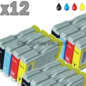 12 cartouches compatibles Brother LC970 / LC1000