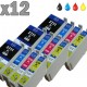 12 cartouches compatibles Epson T2711, T2712, T2713, T2714, T2715, 27XL.